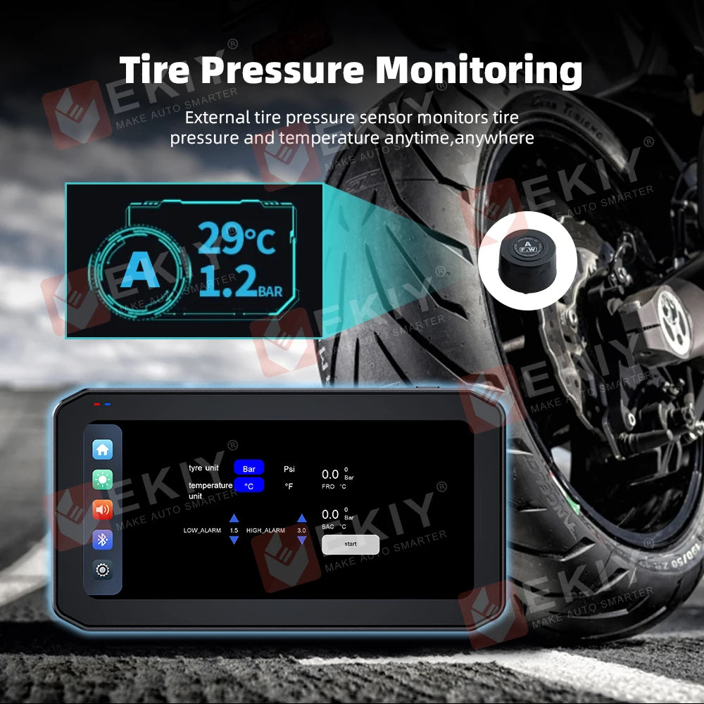 EKIY 6.25" CarPlay Moto GPS