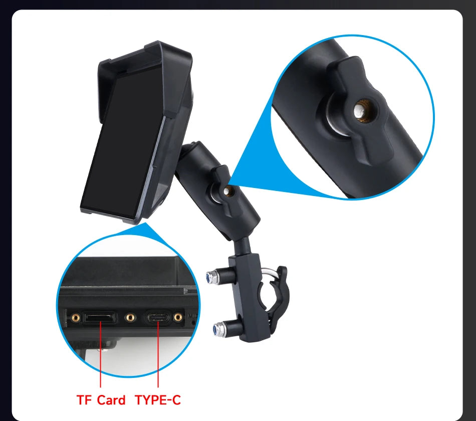 Vtopek 5"/7" Motorcycle GPS DVR