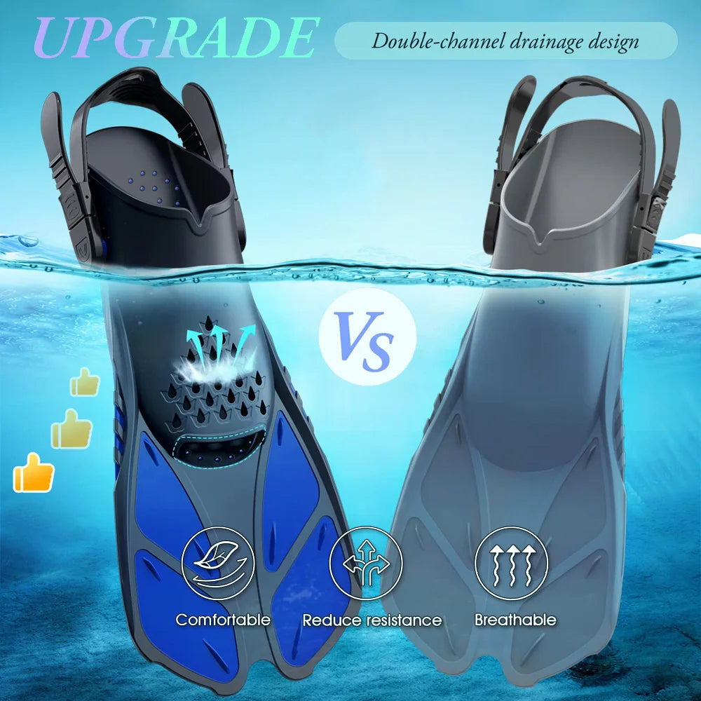 Adjustable Snorkel Fins for Adults