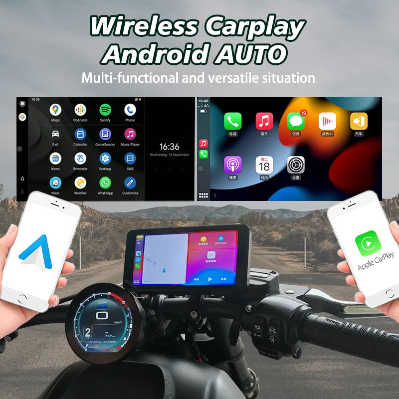 6.1" Waterproof Motorcycle GPS Display