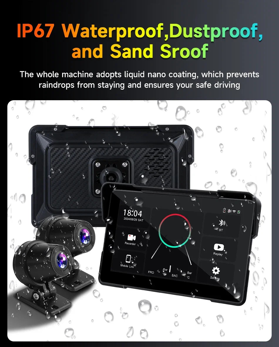 5/7'' Motorcycle GPS Display