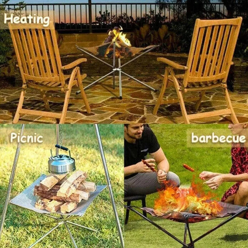 Foldable Stainless Steel Fire Pit