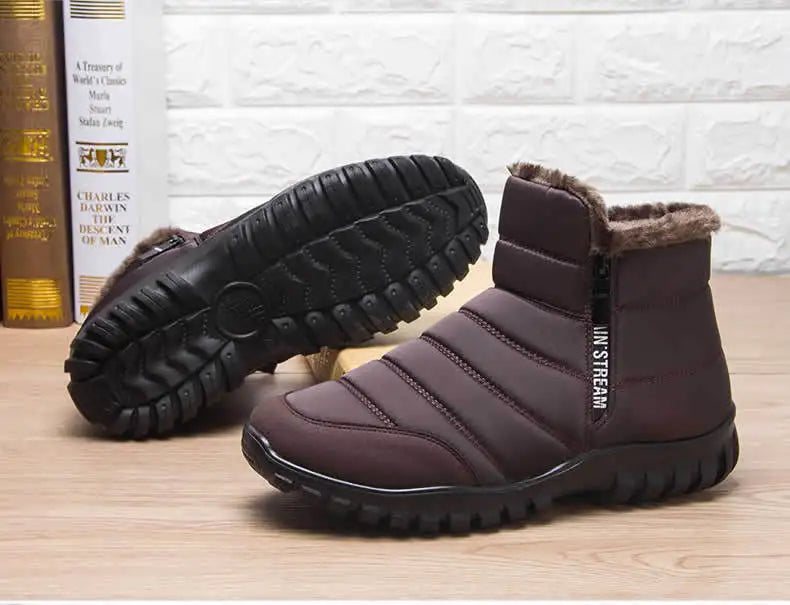Men’s Warm Waterproof Snow Boots