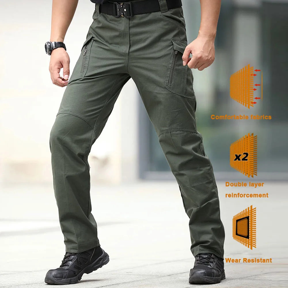 City Tactical Cargo Pants – Camouflage Multi-Pocket Hiking Trousers