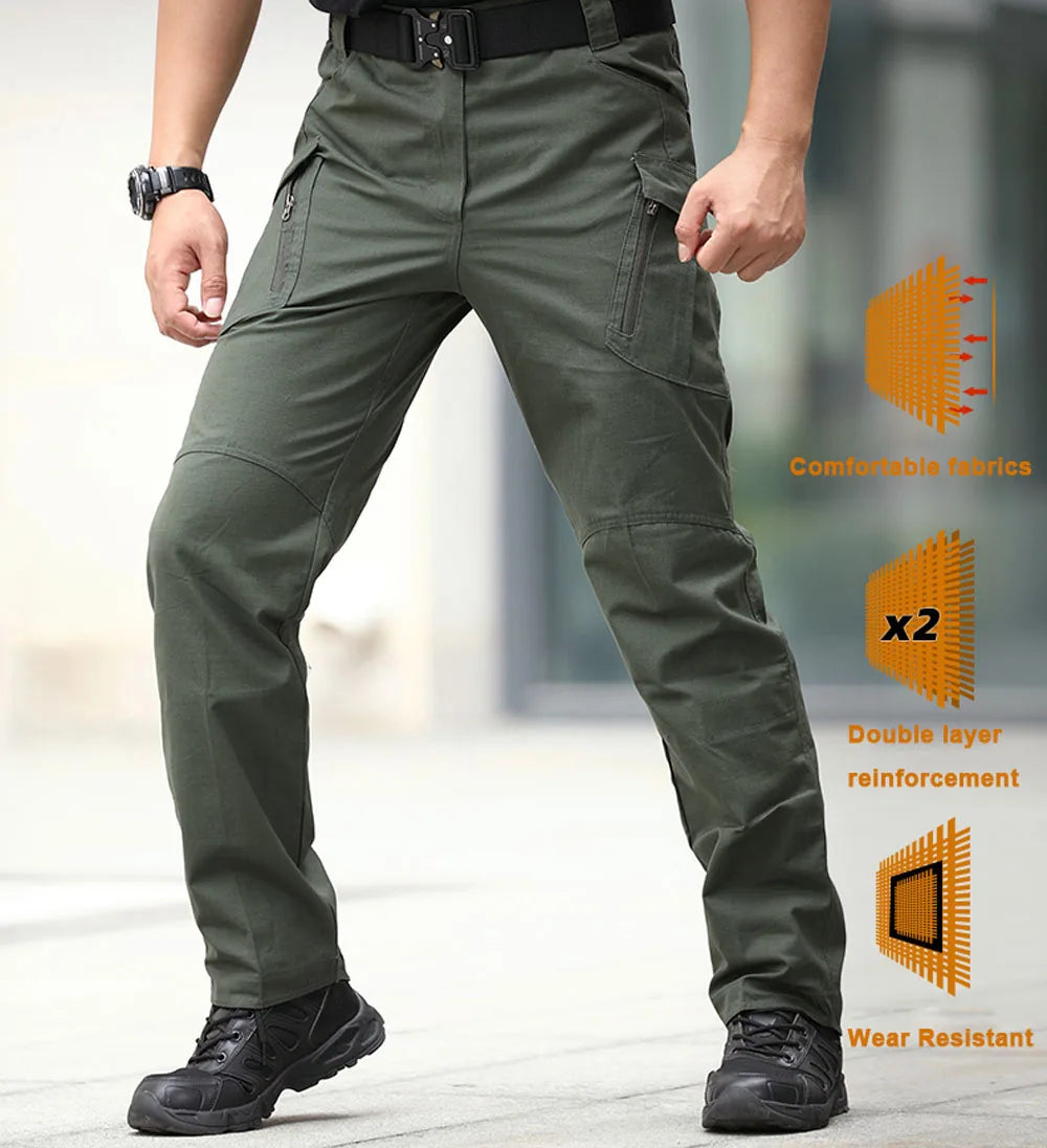 City Tactical Cargo Pants – Camouflage Multi-Pocket Hiking Trousers