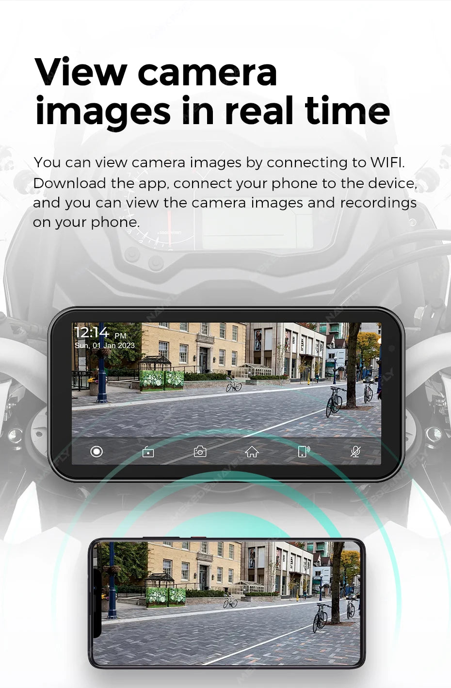 NaviFly 6.25" Motorcycle GPS Display