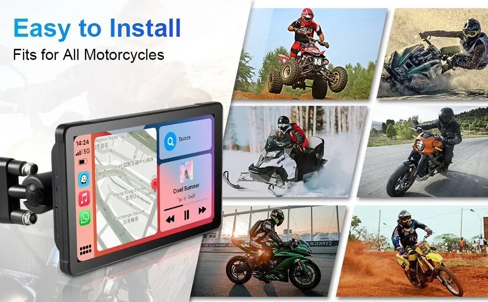 5/7'' Motorcycle GPS Display