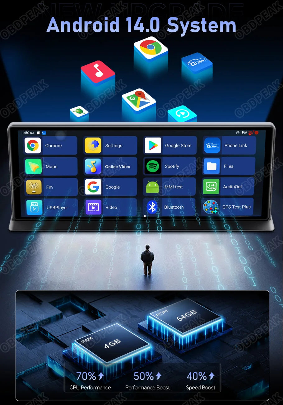 K60 Pro Smart Rearview Mirror Dash Cam