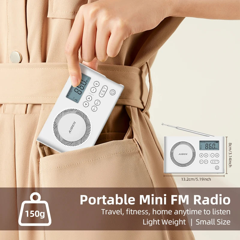 AIBEN C5S Mini Portable Radio