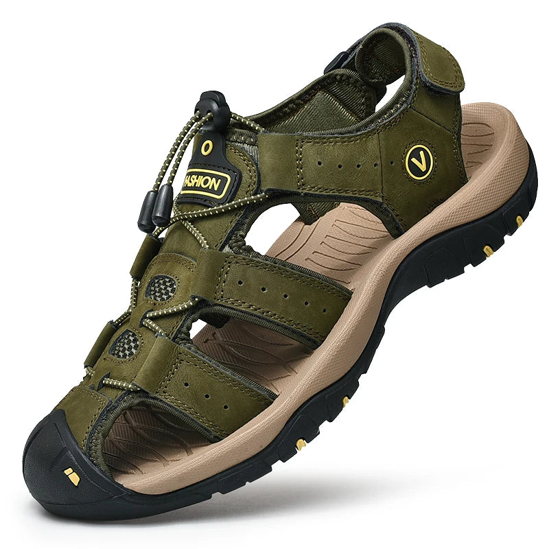 Genuine Leather Men’s Summer Sandals