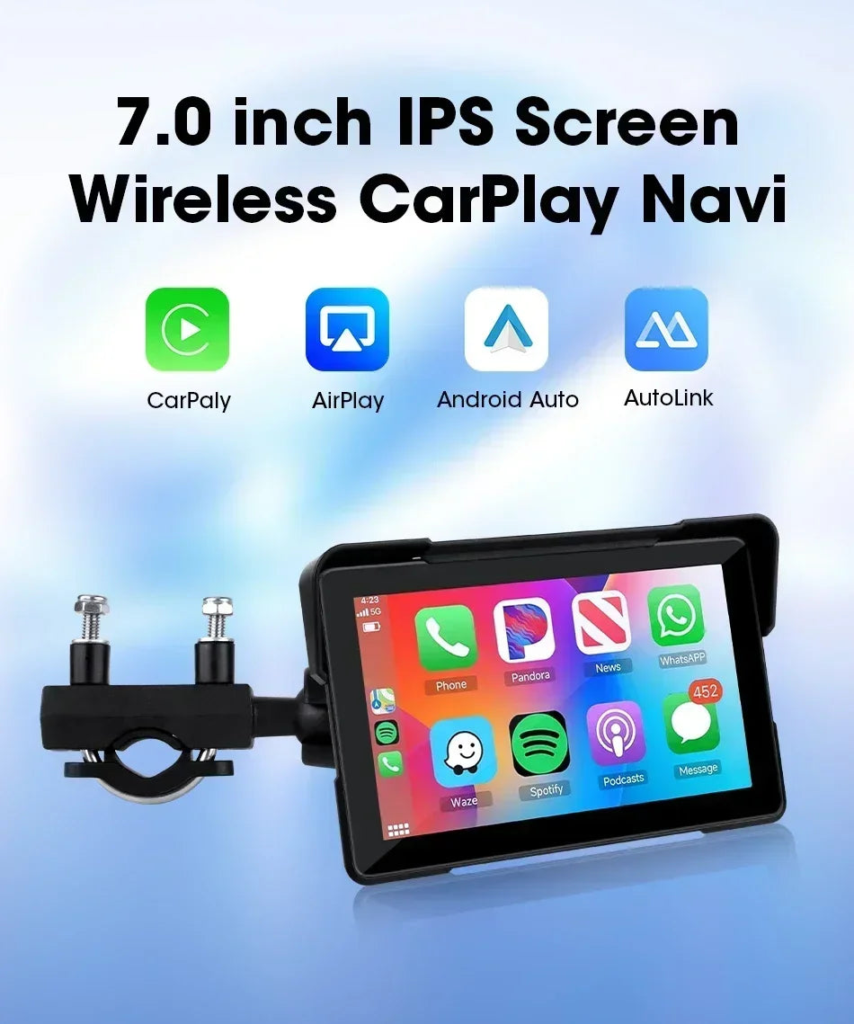 Portable CarPlay Motorcycle GPS