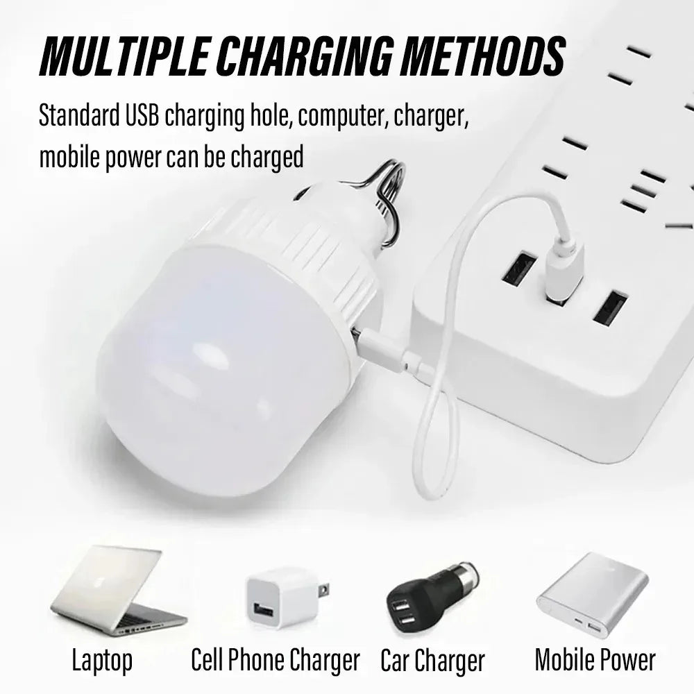 USB Rechargeable LED Camping Bulb