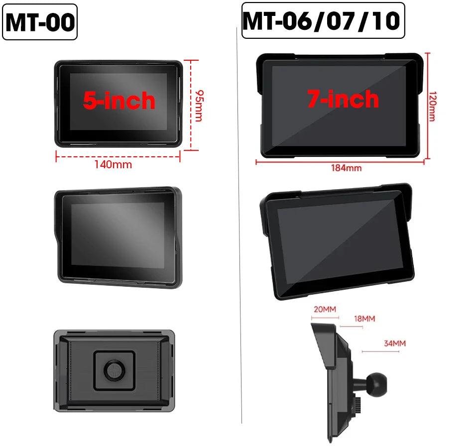 Portable CarPlay Motorcycle GPS