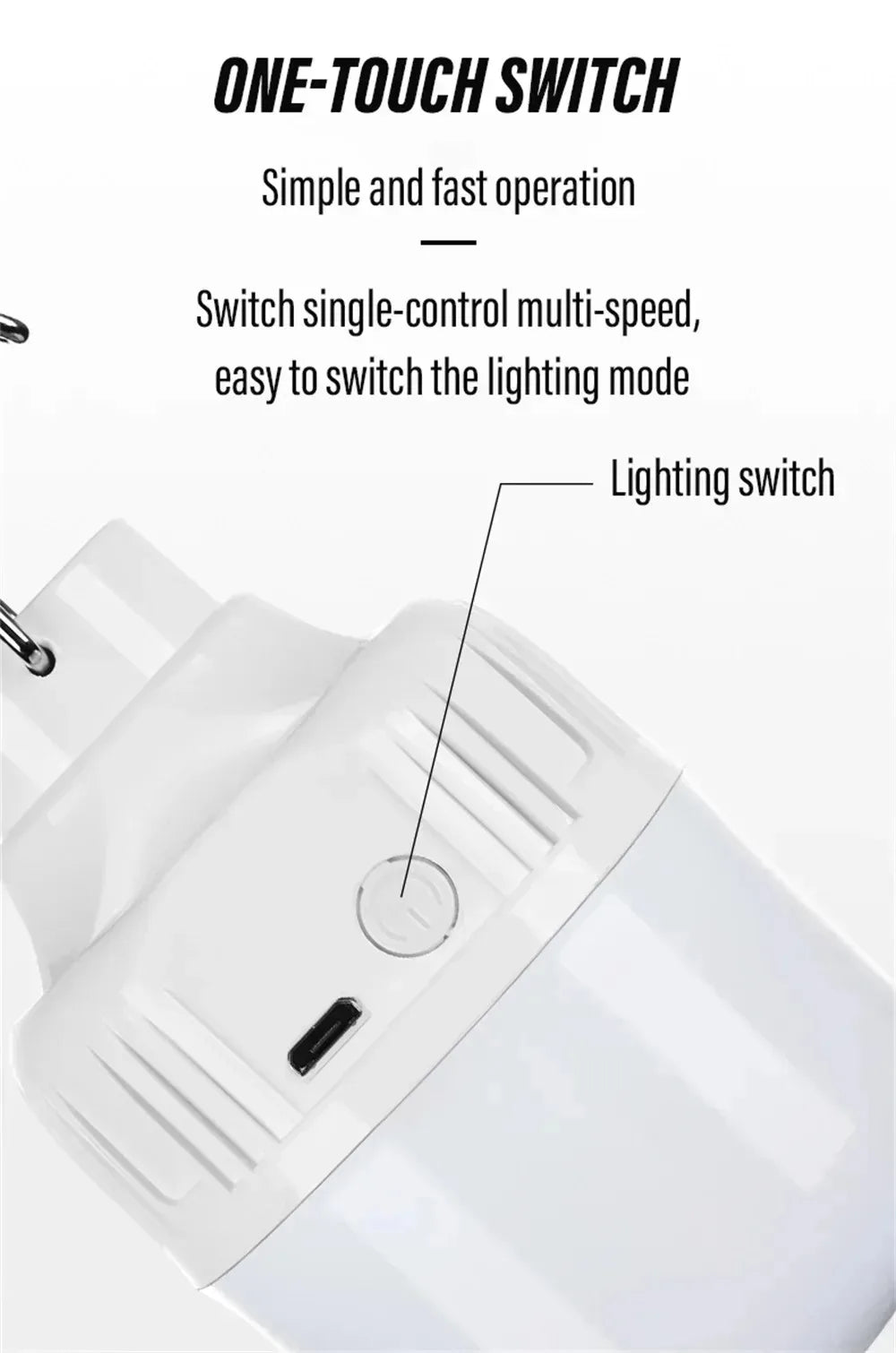 USB Rechargeable LED Camping Bulb