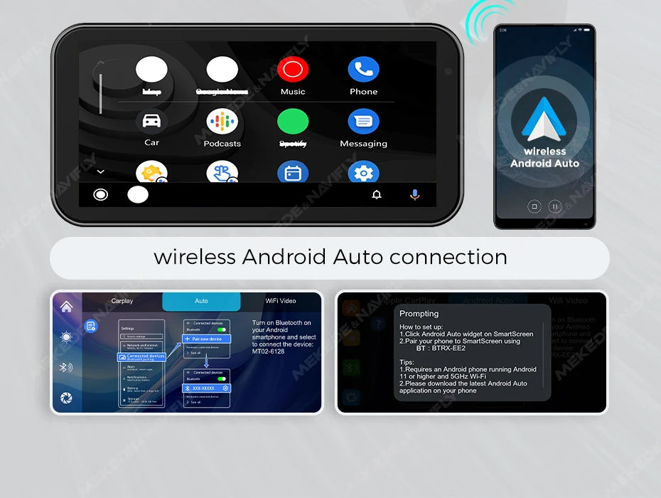 NaviFly 6.25" Motorcycle GPS Display
