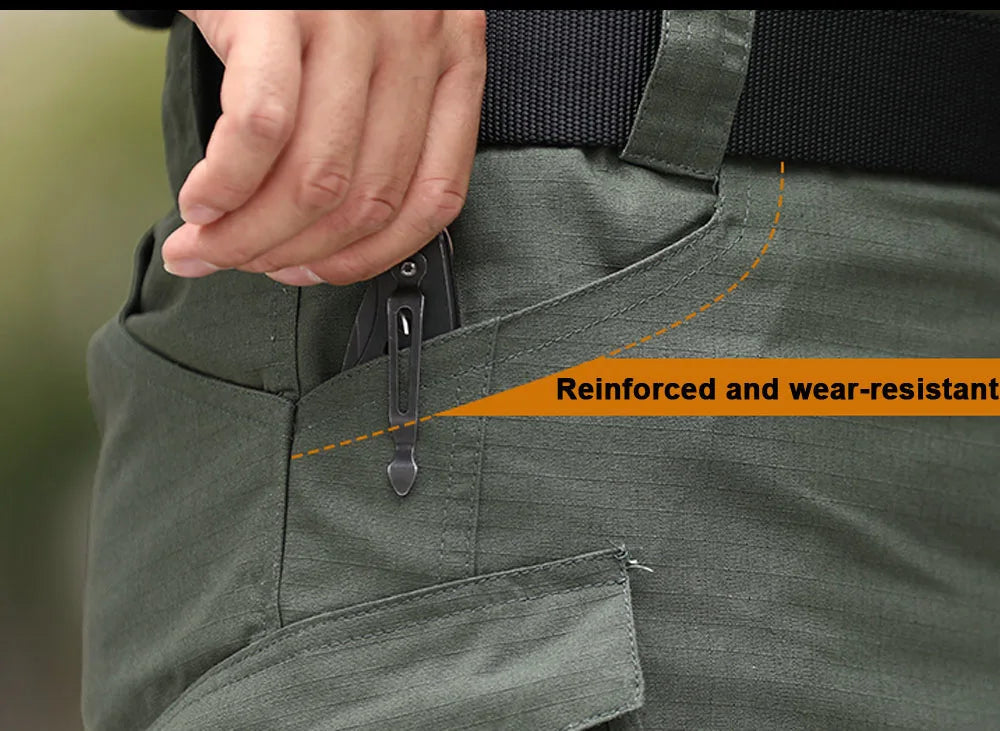City Tactical Cargo Pants – Camouflage Multi-Pocket Hiking Trousers
