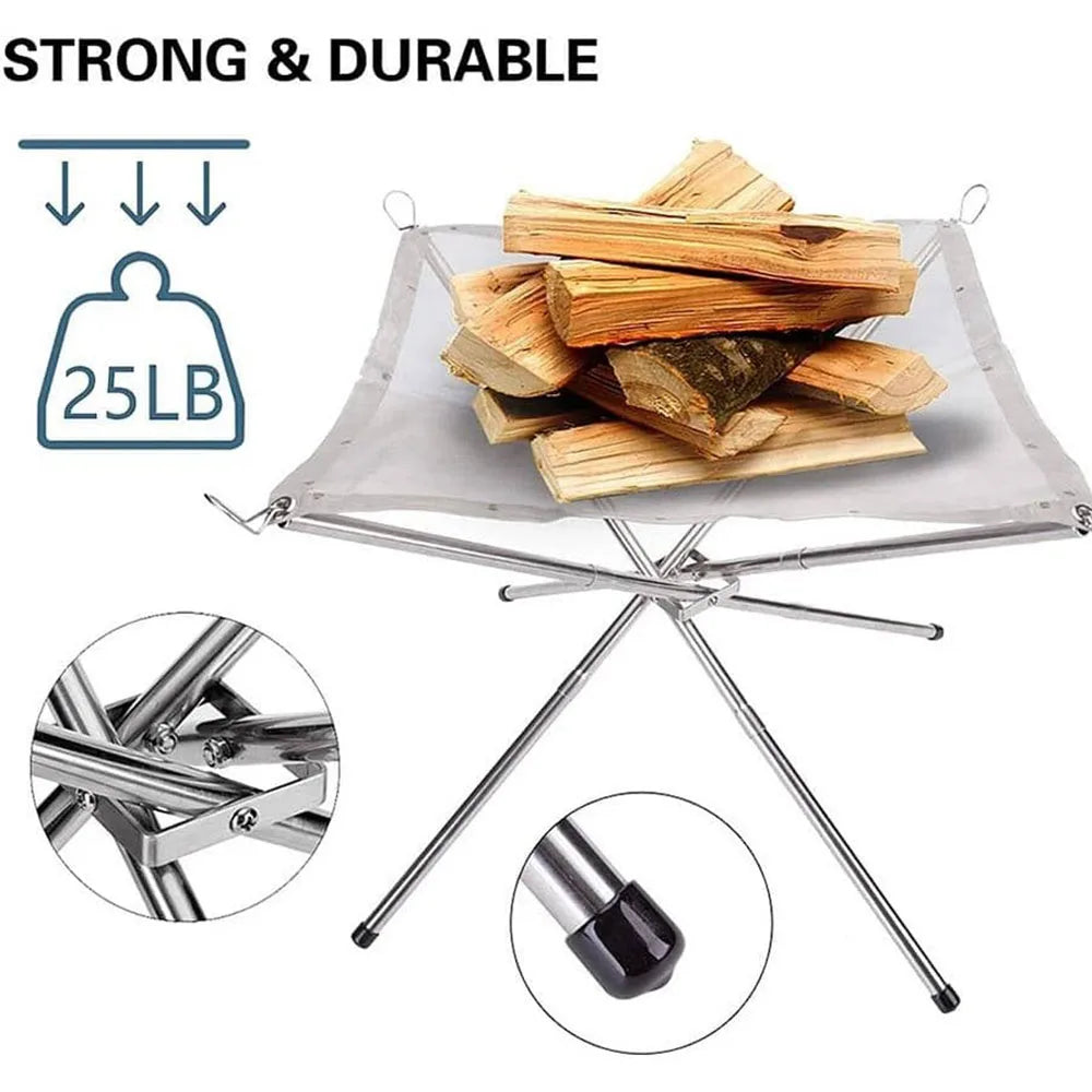Foldable Stainless Steel Fire Pit