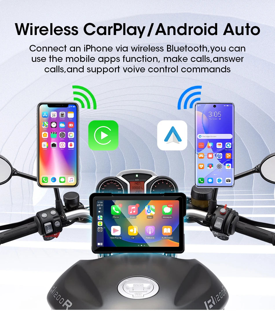 Vtopek 5"/7" Motorcycle GPS DVR