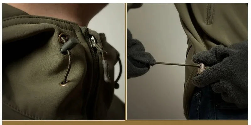 Men’s Tactical Soft-Shell Military Jacket –