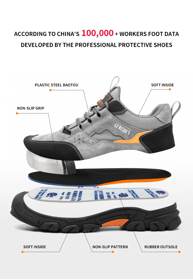 Men’s Lightweight Safety Work Shoes