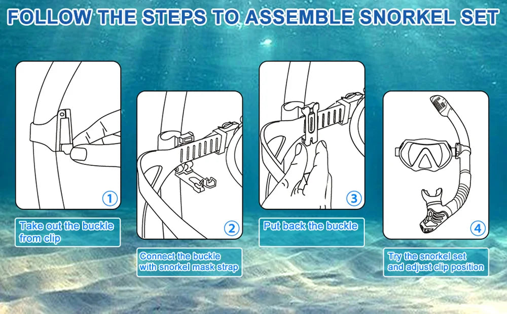 Adult Dry Snorkel Diving Set