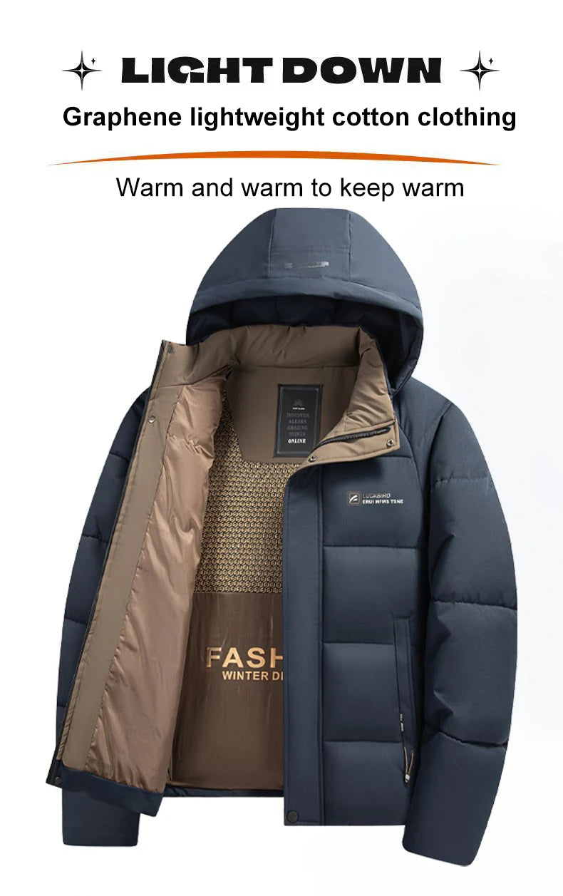 Men’s 2024 Graphene Heated Windproof Winter Jacket