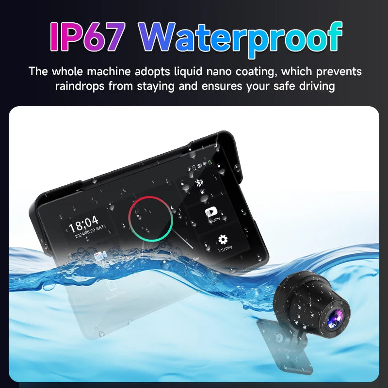 Vtopek 5"/7" Motorcycle GPS DVR