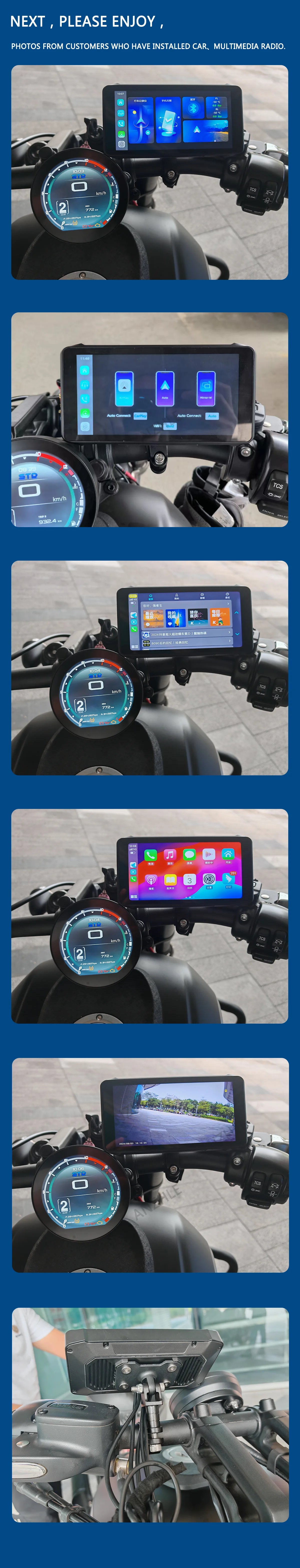 6.1" Waterproof Motorcycle GPS Display