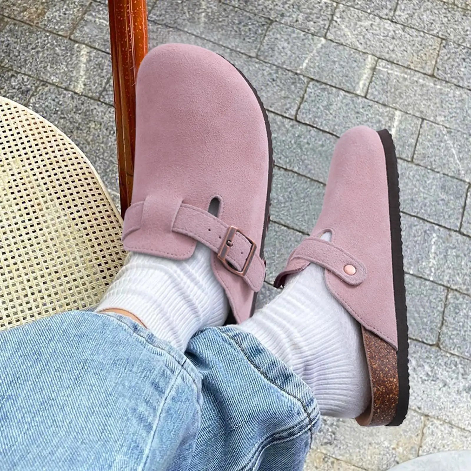Unisex Suede Clogs