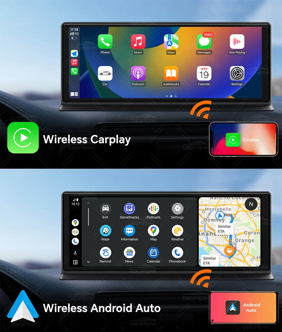 K60 Pro Smart Rearview Mirror Dash Cam